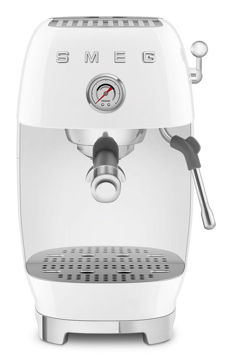 Smeg Coffee Machine Espresso ECF03WHEU, Thermoblock, Cold Brew, Dampfdüse, 1.4L Tank