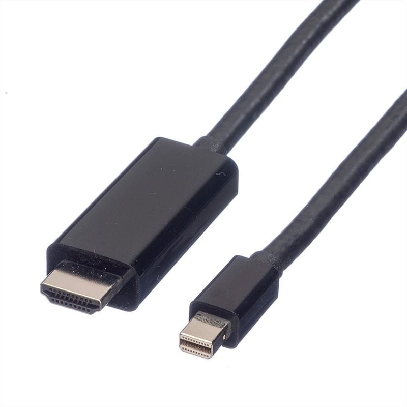 Value Mini DisplayPort Cable Mini Dp-uhdtv, St St, Black 1M