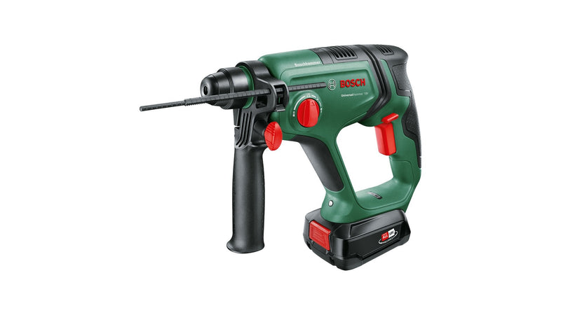 Bosch Drill Percutor Wireless Universalhammer 18V Green/Black Battery Li-ion 2,5AH, Case Power For All Allianc
