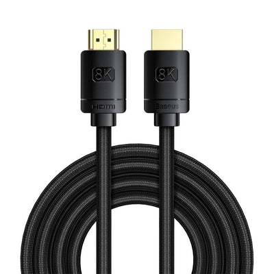 Baseus Video Cable High Definition Series HDMI To HDMI 2.1, 8K 60 Hz, 4K 120 Hz, 2K 144 Hz, 3D Earc, Qms, Dyna — image 1