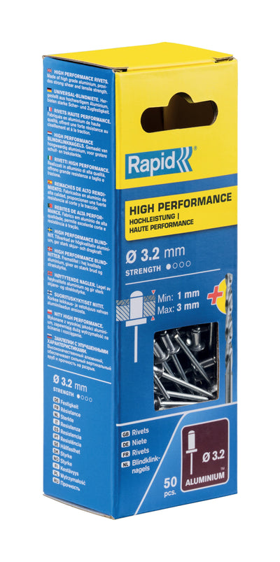Rapid Blister 50 Remaches Ø3.2X6MM. Alu + Drill Bit 5001528 — image 1