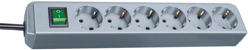 Brennenstuhl Eco Base Múltiple 1,5M 6 Salidas AC Grey