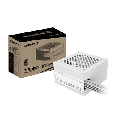 Gigabyte Power Supply P650SS Ice PCIE 5.0, 80 Plus Silver, Fan 120MM, Compatible With ATX 3.0, Plug Eu — image 1