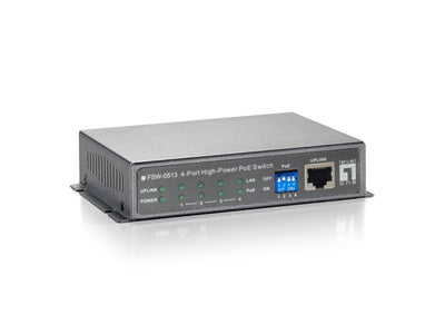 Levelone Switch 4X Fe FSW-0513 1XFE 120W 4XPOE + — image 1