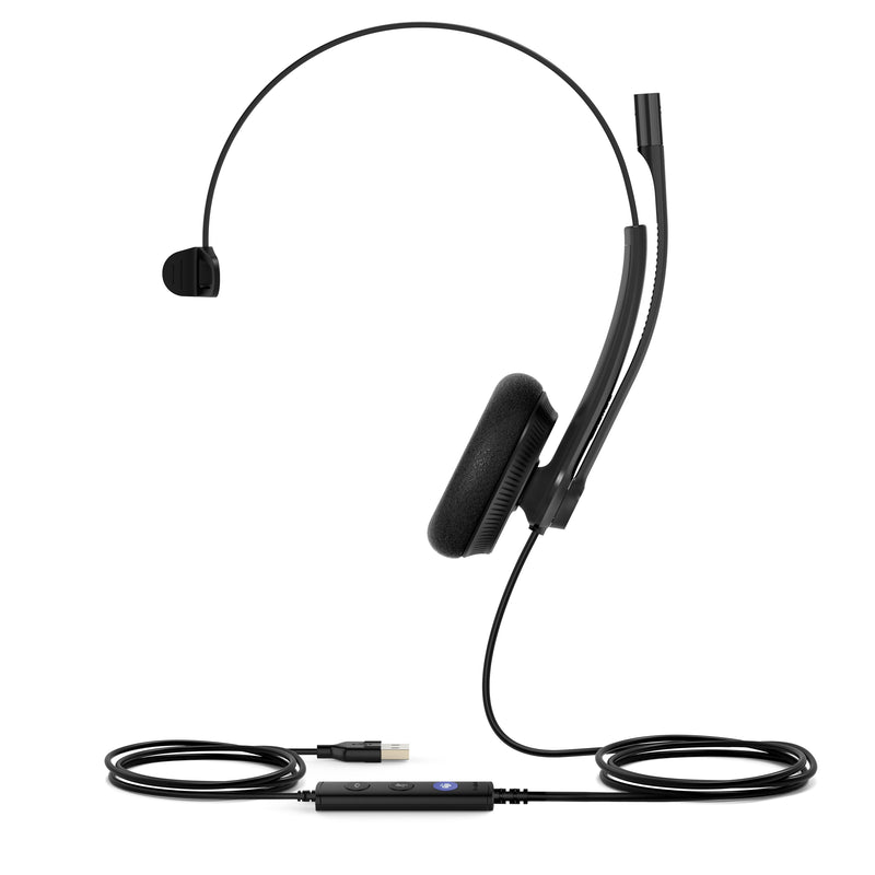 Yealink Headphones UH34 Lite Mono Teams Alámbrico USB Type a Black