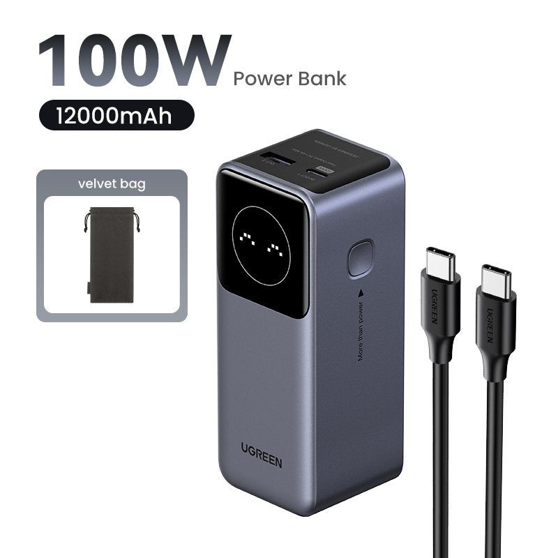 UGREEN Powerbank 12000MAH 100W Fast Charging