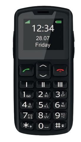 Beafon Mobile Phone SL230 LTE - 4G, Silver Line, With Keys Large Black — image 1