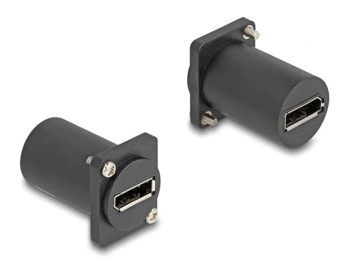 Delock D-typ Modulo DisplayPort Female a Female 4K Black — image 1