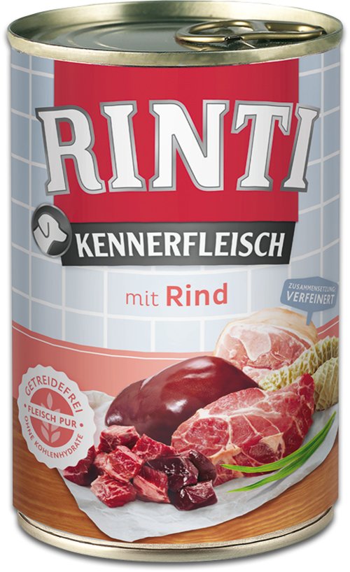 Rinti Kennerfleisch Beef - Comida Húmeda Perros - 400G