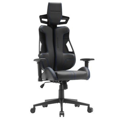 Mars Gaming Chair Ergonomica Mgcelitebbl Leather Pu Piston Gas Clase 4 Mas 150KG Black Costuras Blue — image 1
