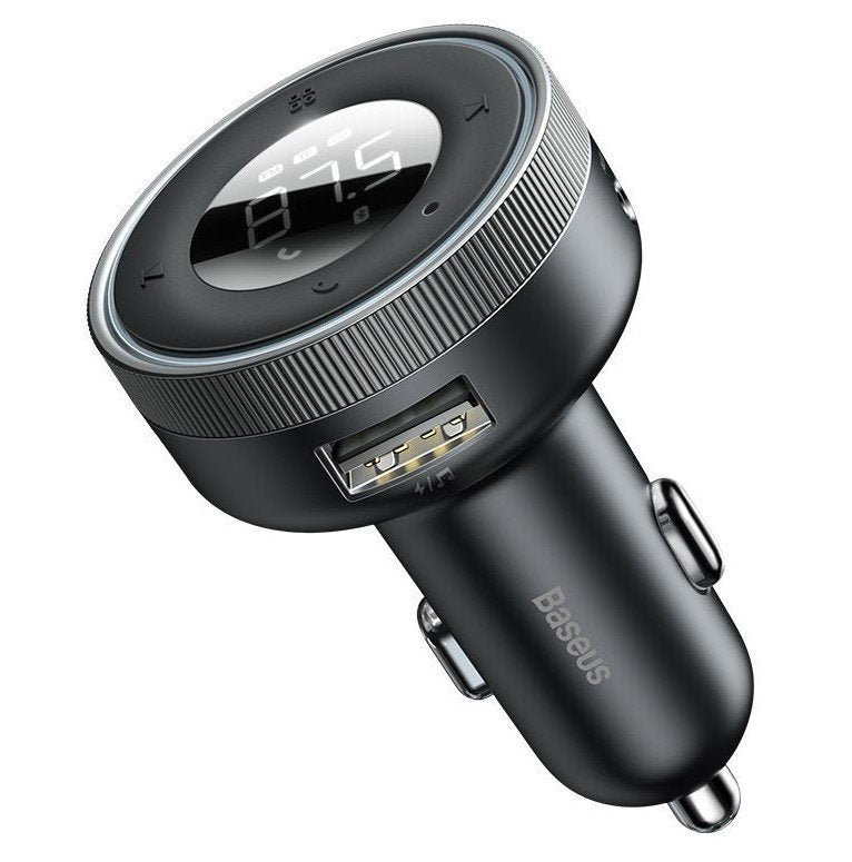 Baseus Car Charger Bluetooth Fm Transmitter Enjoy Car With LED Display Wireless U + U + 3,5MM Audio + TF MP3 C