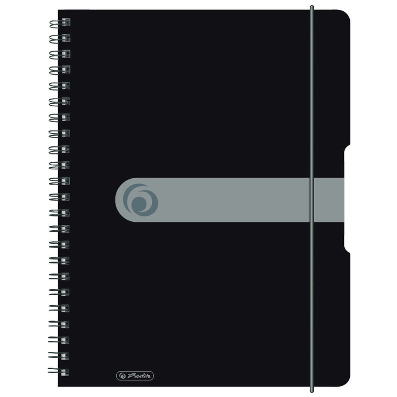 Herlitz Bloc Espiral To Go Cover Pp A4 80 Hojas Black Opaco