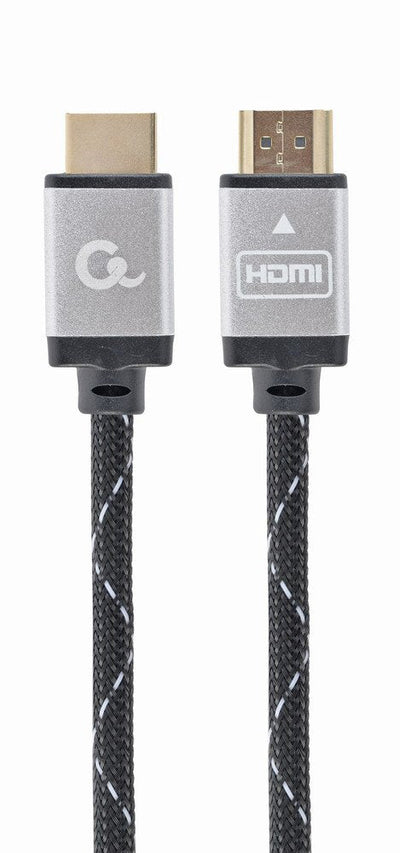 Gembird HDMI Cable High Speed Ethernet ''select Plus Series'', 1M Trenzado Grey — image 1