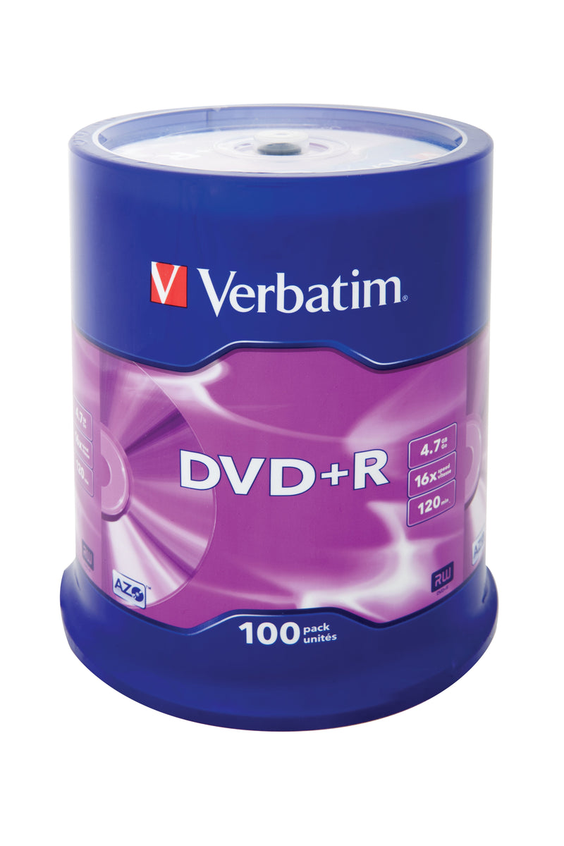 Verbatim Dvd + R 16X 4.7GB Tarrina 100 Unds 43551 (4)