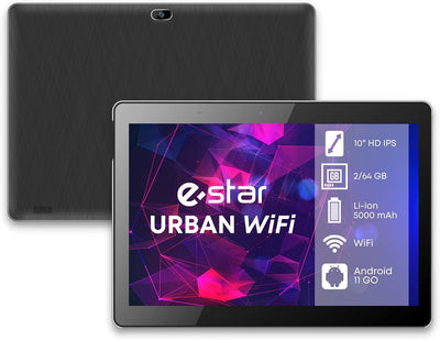 Estar Tablet Urban 10 2GB RAM 64GB Wi-Fi - Black — image 1