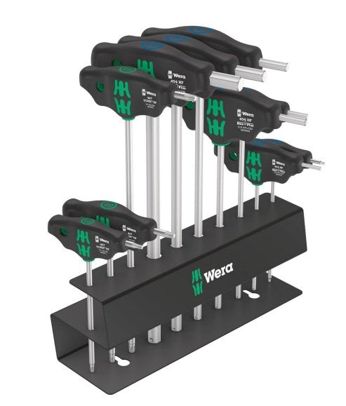 Wera Destornilladores Bicycle Set 6 Negro/Verde 10 Piezas Con Soporte Metallic Assembly Pared 5004174001