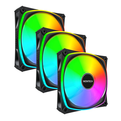 Montech Fan PC RX120 Pro 12CM White 3 Pieces — image 1