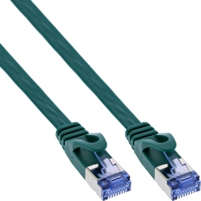 Inline Network Cable Flat , U/FTP, CAT.6A, Green 10M — image 1