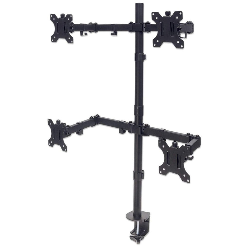 Manhattan Soporte Cuatro Monitores, Arms Double Articulación 13A 32, Hasta 8KG