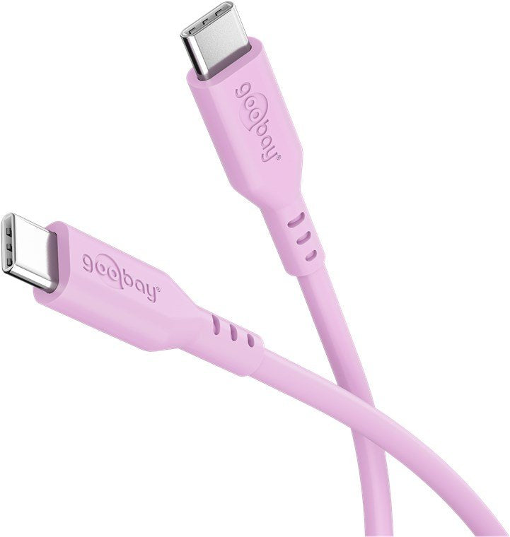 Goobay USB-C Silicone Cable 1.5M, Pink