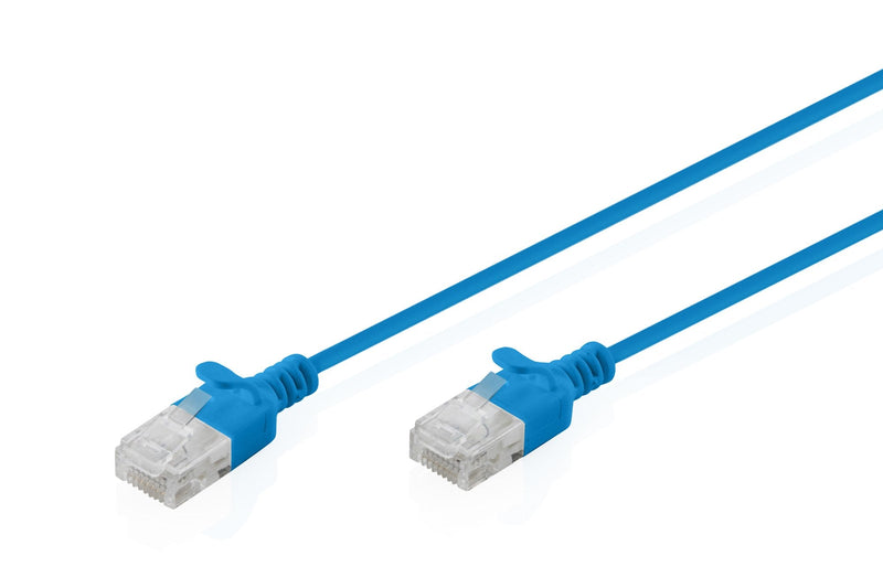 CAT.6 U-UTP Slim Network Cable, 0,3M, Blue