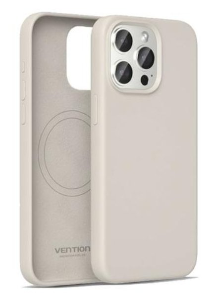 Vention Case Silicone With Magsafe KUEM0-10 Compatible With Iphone 14 Grey Grava