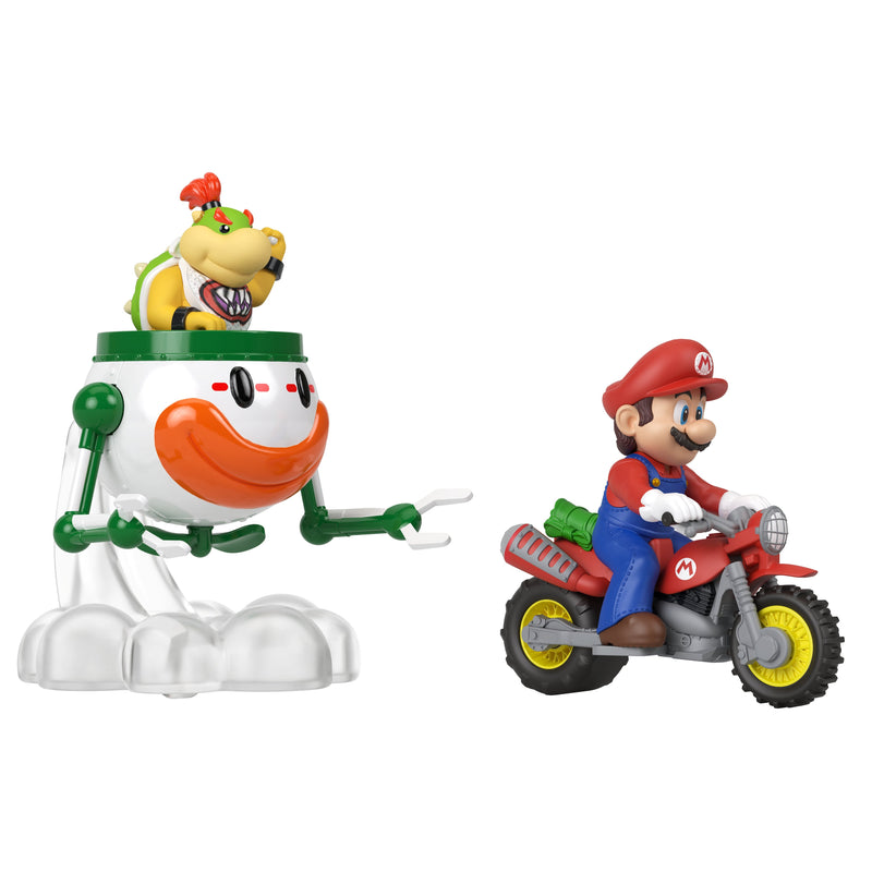 Figuras Blister Bowser Jr. & Mario Super Mario Galaxy Hot Wheels