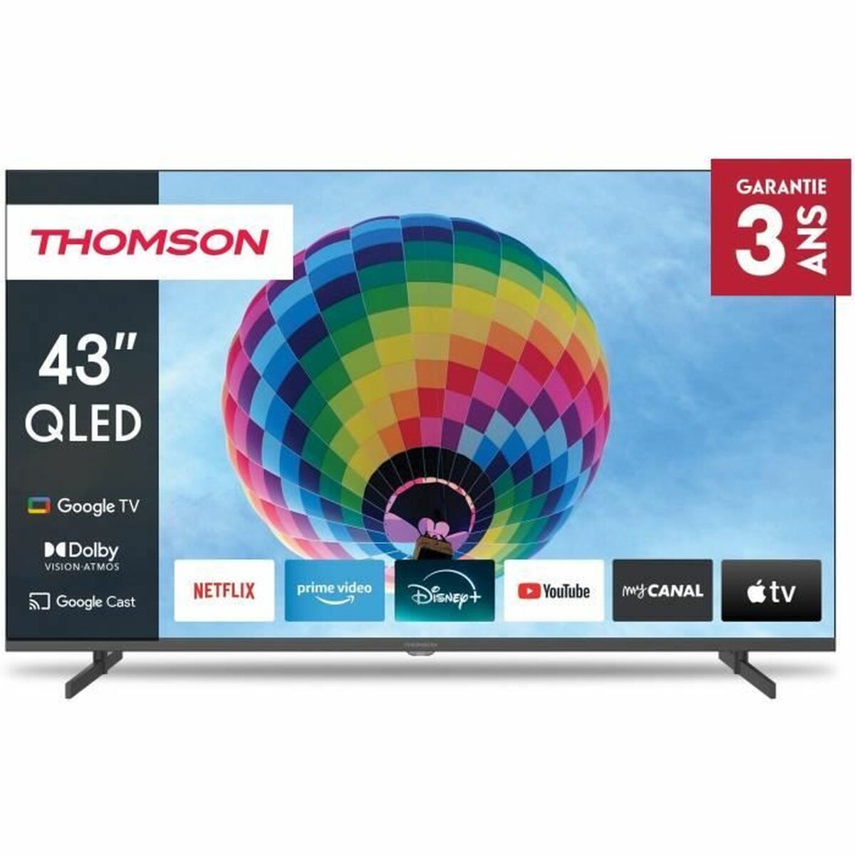 Thomson Smart Tv Thomson 43Qg4S14 43" Qled 4K Ultra Hd
