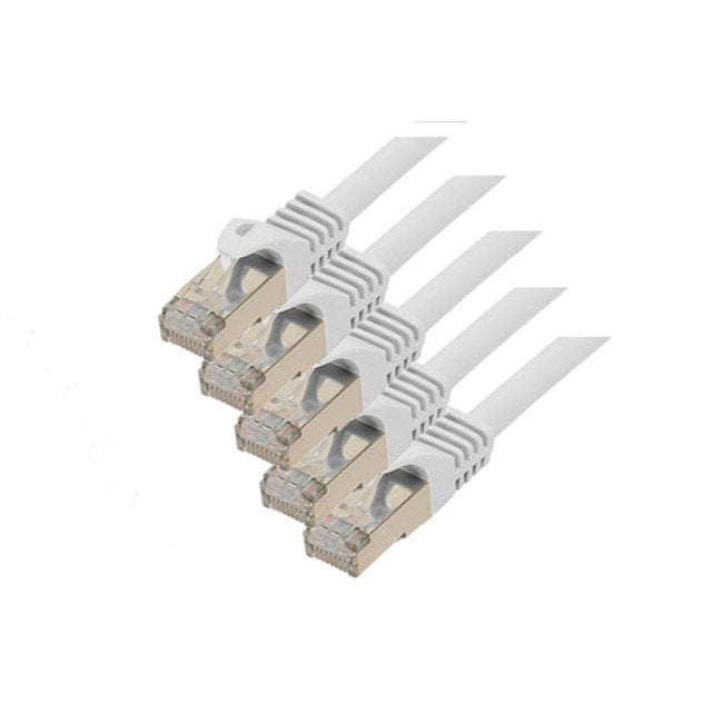 S-conn CAT.7 S/FTP 5M Network Cable White CAT.7 S/FTP (s-STP)
