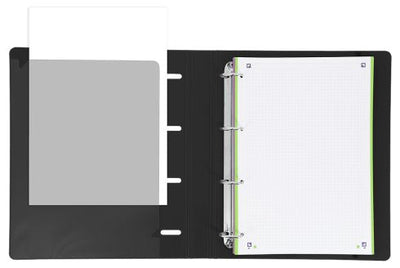 Oxford Ring Binder With Spare Part Live & Go Europeanbinder 400119071/ A4+/ 100 Hojas/ Black — image 1