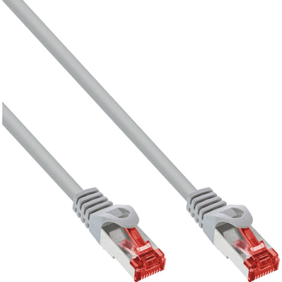Inline 100 Pieces Bulk-pack Patch Cable S/FTP (pimf), CAT.6, 250MHZ, Pvc, Cca, Grey 0,5M — image 1
