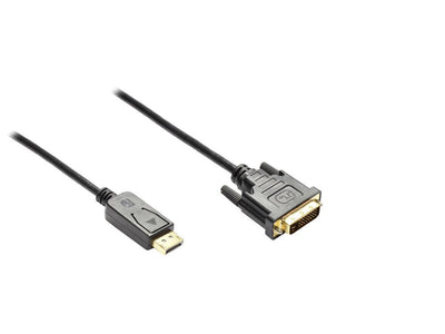 Alcasa DP - DVI-d 5M DisplayPort Black — image 1