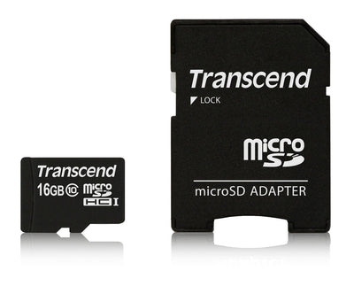 Transcend microSD 16GB Clase 10 Adapter TS16GUSDHC10 — image 1