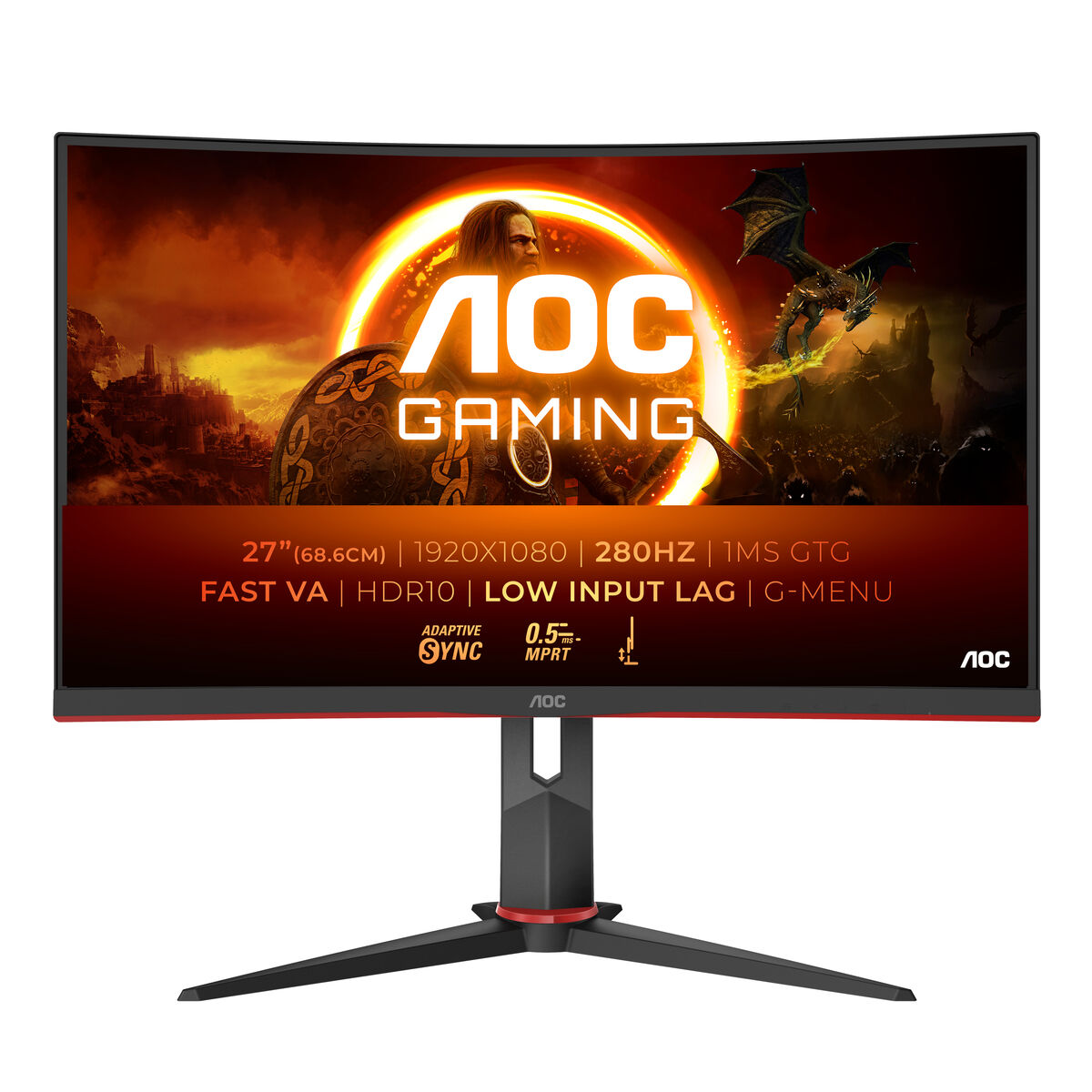 Aoc Gaming Monitor Aoc C27G2Z3/Bk Full Hd 27"