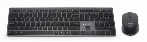 Kit Wireless Keyboard Mouse Retroiluminado Pro Business Slim Diseã? Or Pt Black — image 1