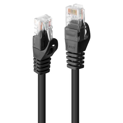 Lindy Network Cable CAT.6 U UTP Basic Black 0.50M — image 1