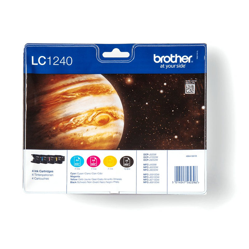 Brother Genuine Ink LC1240 Black Yellow Cyan Magenta
