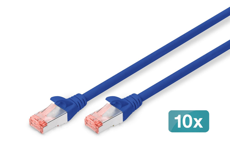 Digitus Network Cable S-FTP CAT.6 Lszh 3M Azul 10 Unidades