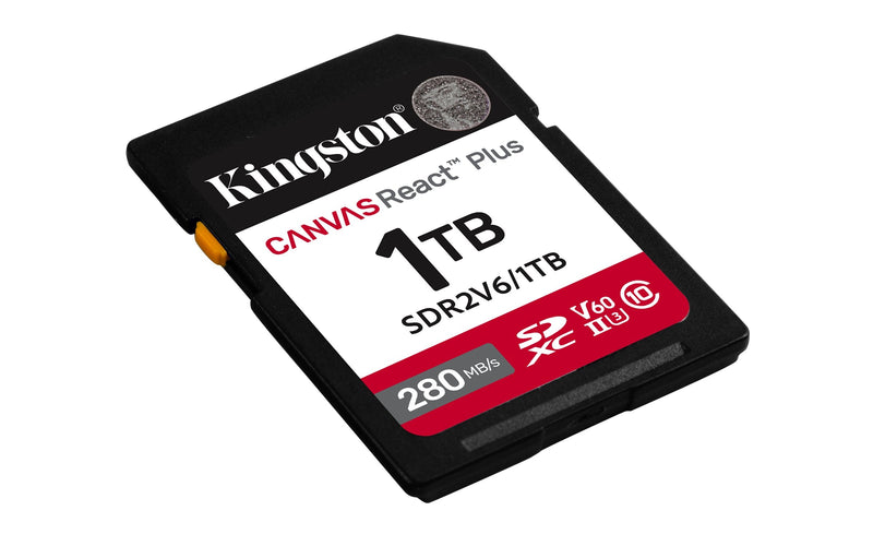 Kingston Sdxc 1TB Canvas React Plus Sdxc Uhs-ii 280R/100W U3 V60