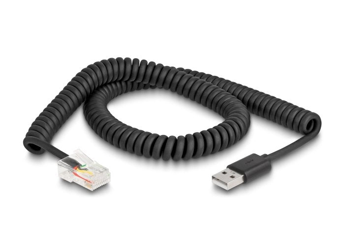 Delock 90602 Cable Espiral RJ50 a USB 2.0 Tipo-a 2M