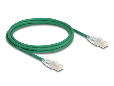 Delock RJ45 Network Cable CAT.6A Male a Male U/FTP Slim 2M Green — image 1