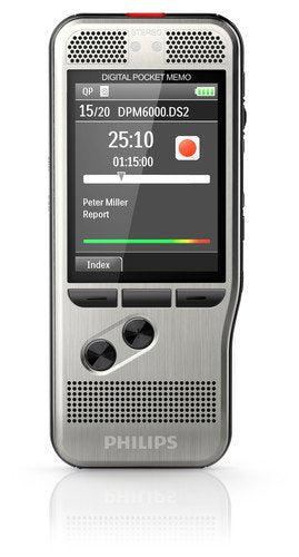 Philips Pocketmemo Writer Voice DPM6000, Dictáfono Digital, Software Dictado Speechexec Basic — image 1
