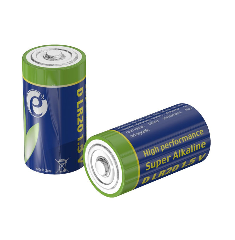 Gembird Pack 2 Batteries LR20 1.5V