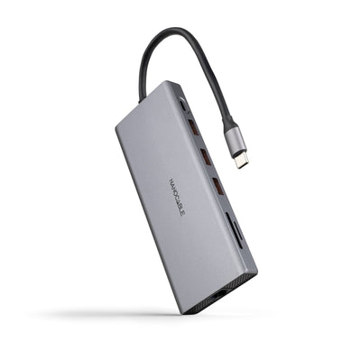Nanocable Docking Type-c 10.16.4612 3x USB 1x USB Type-c 2x HDMI 4K 1x DISPLAYPORT 1x RJ45 1XLECTOR Cards 1XJA — image 1