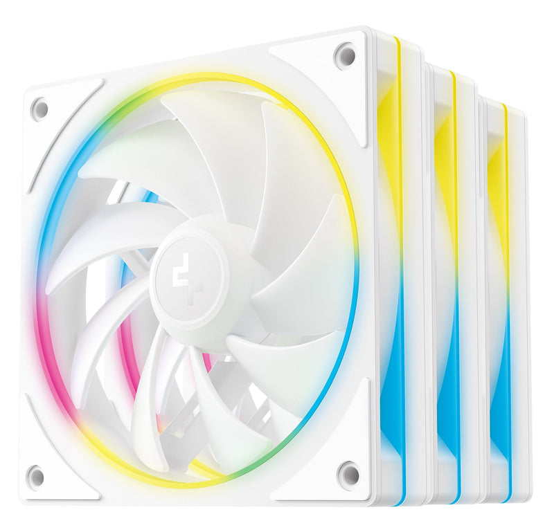 Deepcool Fan PC FL12R Se Wh 3IN1 White Reverse 3ER Pack, 120MM) R-FL12RSE-WHAPN3-G