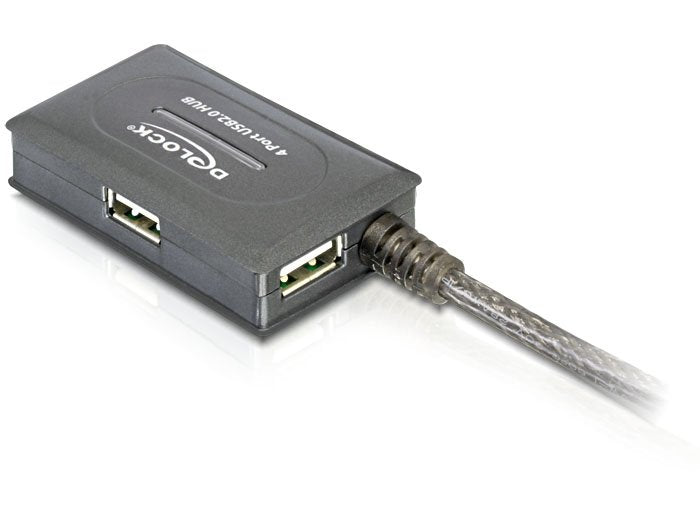 Delock Cable Extensión USB 2.0 10M Activo With Hub 4 Ports