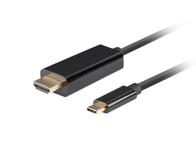 Lanberg USB Cable -c (m)-hdmi(m) 3M 4K 60HZ Black — image 1