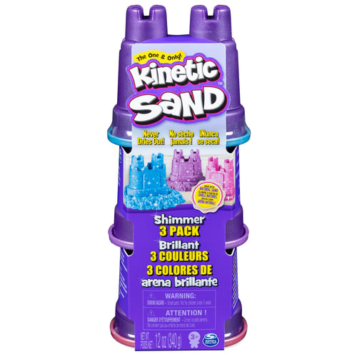 Spin Master Kinetic Sand - Arena Glossy Paquete 3, Arena Set 340 Gramos 6053520 — image 1