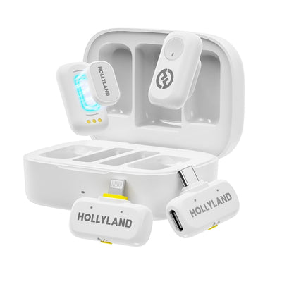 Hollyland Microphone Lark A1 Combo Solapa Wireless Omnidirectional White — image 1