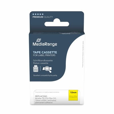 Mediarange MRBTZC31 Tape Printer Labels — image 1